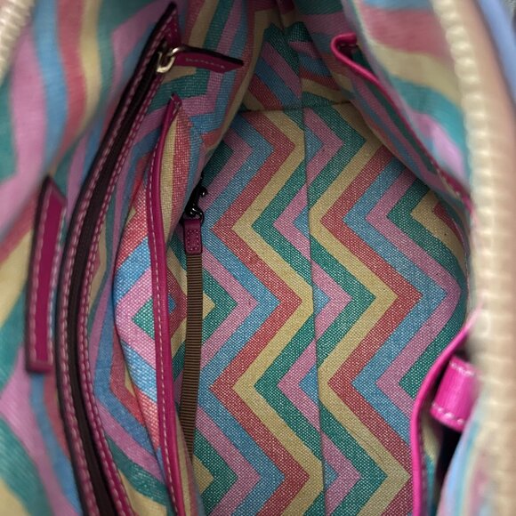 EUC Dooney & Bourke Claremont pebble leather dome satchel - Picture 4 of 5